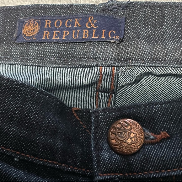 Rock & Republic Kasandra bootcut dark wash size 31 x 33 length - Picture 9 of 11